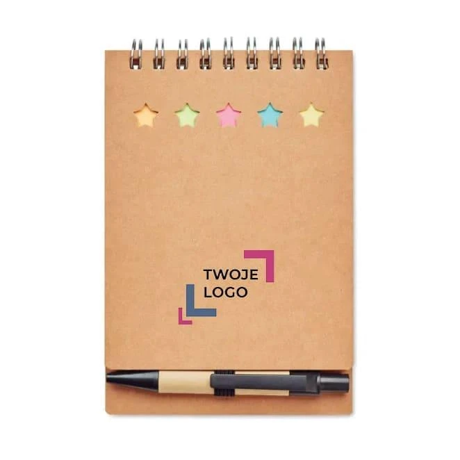 Notes z długopisem oraz koloro MULTIBOOK z logo firmy Zdjęcie