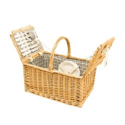 Wiklinowy koszyk piknikowy STANLEY PARK z naniesieniem logo