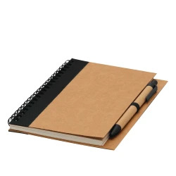 Ekologiczny kołozeszyt RECYCLE L z nadrukiem logo