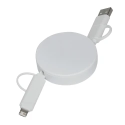 Kabel do ładowania i przesyłania danych TRANSFER ROUND z nadrukiem na zamówienie