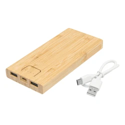 Powerbank BAMBOO ENERGY do drukowania logo