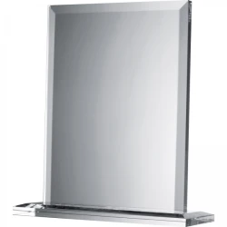 Szklany blok z podstawką z nadrukiem logo