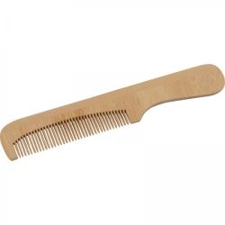 Grzebień do włosów bambusowy z logo firmy