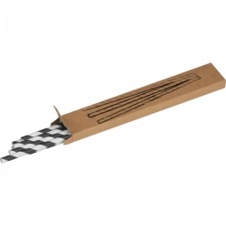 Słomki do napojów tekturowe 10 szt. z naniesieniem logo