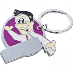 Brelok metalowy CrisMa z logo firmy