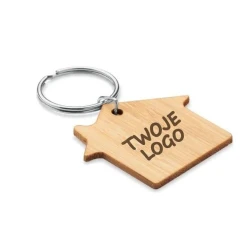 Bambusowy brelok dom HOUSEBOO do drukowania logo