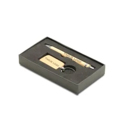 Zestaw długopis i brelok Ovar z nadrukiem na zamówienie