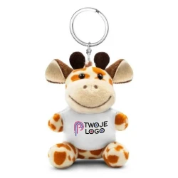 Pluszowa żyrafa, brelok | Lizzy z naniesieniem logo