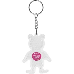Brelok odblaskowy BEAR z logo firmy