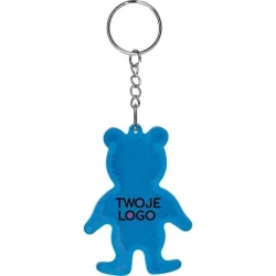 Brelok odblaskowy miś z logo firmy