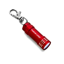 Brelok karabińczyk, lampka LED do nałożenia logo