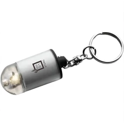 Brelok do kluczy z lampką z nadrukiem logo