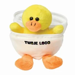 Pluszowa kaczka LENI z nadrukiem logo