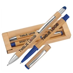 Zestaw piśmienny długopis i pióro kulkowe touch pen do naniesienia logo