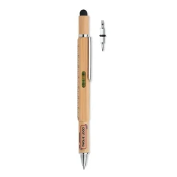 Bambusowy długopis z poziomicą TOOLBAM do drukowania logo