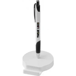 Stojak na telefon z długopisem REGINA do naniesienia logo