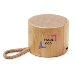 Bambusowy głośnik bezprzew. COOL z logo firmy