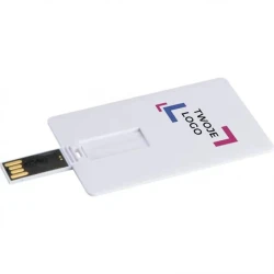 Pendrive plastikowy karta 8GB z logo