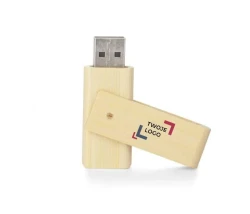 Pamięć USB bambusowa TWISTER 16 GB do naniesienia logo