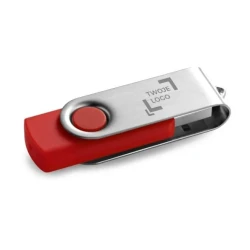 CLAUDIUS 8GB. Pamięć flash USB 8 GB z metalowym klipsem z nadrukiem logo