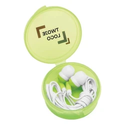 Słuchawki douszne MUSIC z nadrukiem logo