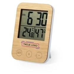 Stacja pogodowa z logo