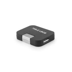 JANNES. HUB z 4 portami USB-A z ABS do naniesienia logo