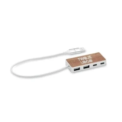 Hub USB 4 porty 27,5 cm UBAH do nałożenia logo