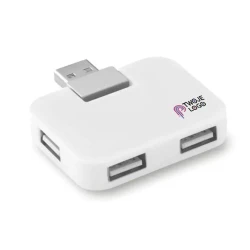 Hub USB 4 porty SQUARE do nałożenia logo