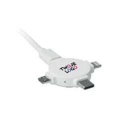 Adapter do kabli 3 w 1 LIGO CABLE z naniesieniem logo