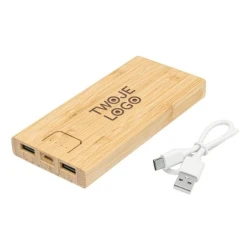 Powerbank BAMBOO ENERGY do drukowania logo