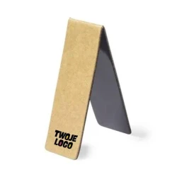 Zakładka do książki z kartonu z recyklingu, magnetyczna do drukowania logo