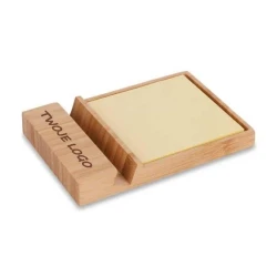 Bambusowy stojak na telefon Edgar z logo