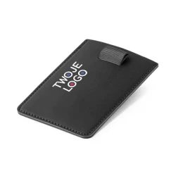 POPPY. Etui na kartę z PU z blokadą RFID z logo firmy