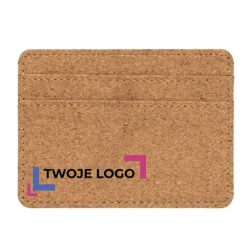 Korkowe etui na karty kredytowe, portfel, ochrona RFID z nadrukiem na zamówienie