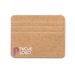 Korkowe etui na karty kredytowe, ochrona RFID z nadrukiem na zamówienie