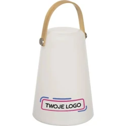 Lampka stojąca WARRINGTON z logo firmy