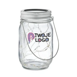 Solarna lampa zewnętrzna POT LAMP do naniesienia logo