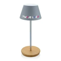 Lampka na biurko Pure Glowe, plastik z recyklingu z nadrukiem logo