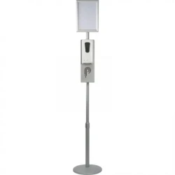 Dozownik do dezynfekcji rąk z nadrukiem logo