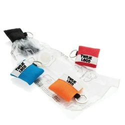 Maska do resuscytacji, brelok z logo