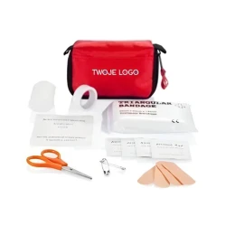 Apteczka w pokrowcu, 14 el. 13 x 3 x 8 cm z nadrukiem na zamówienie