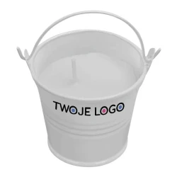 Świeca w wiaderku CLAM z logo