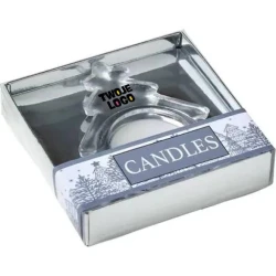 Świecznik "choinka" z nadrukiem logo