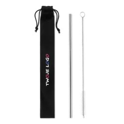 Słomka ze stali nierdzewnej COLD STRAW do nałożenia logo