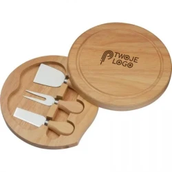 Deska do serów z nożami z logo firmy