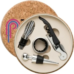 Zestaw do wina, 4 el. do nałożenia logo