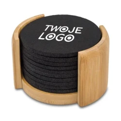 Zestaw podkładek RPET filcowych Mazzo do drukowania logo