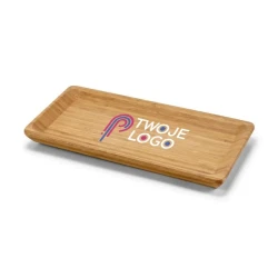 MUSTARD. Bambusowa taca z naniesieniem logo