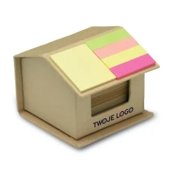 Karteczki z surowców wtórnych RECYCLOPAD z naniesieniem logo